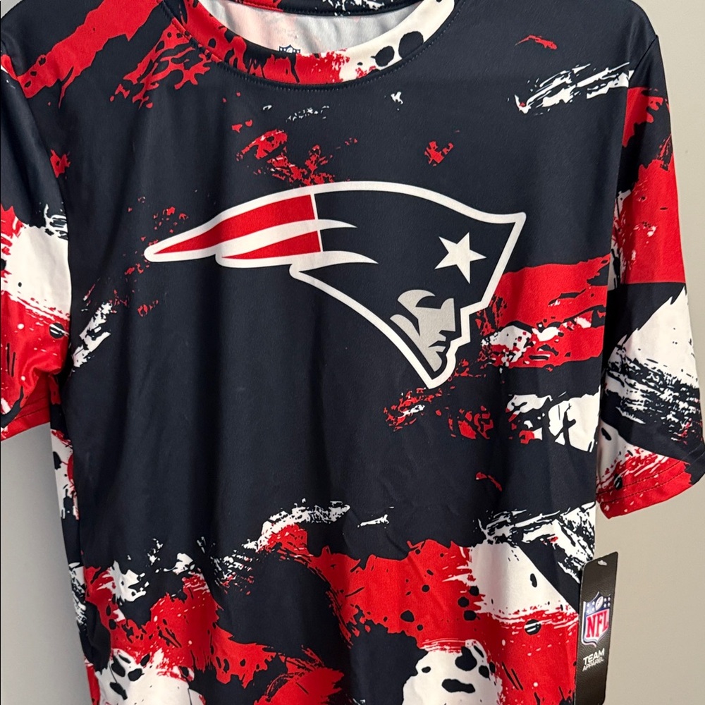 NFL Patriots Men's Jersey - Red, White, and Blue